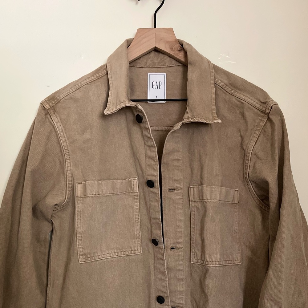 GAP Tan Overshirt Jacket - Men's Small